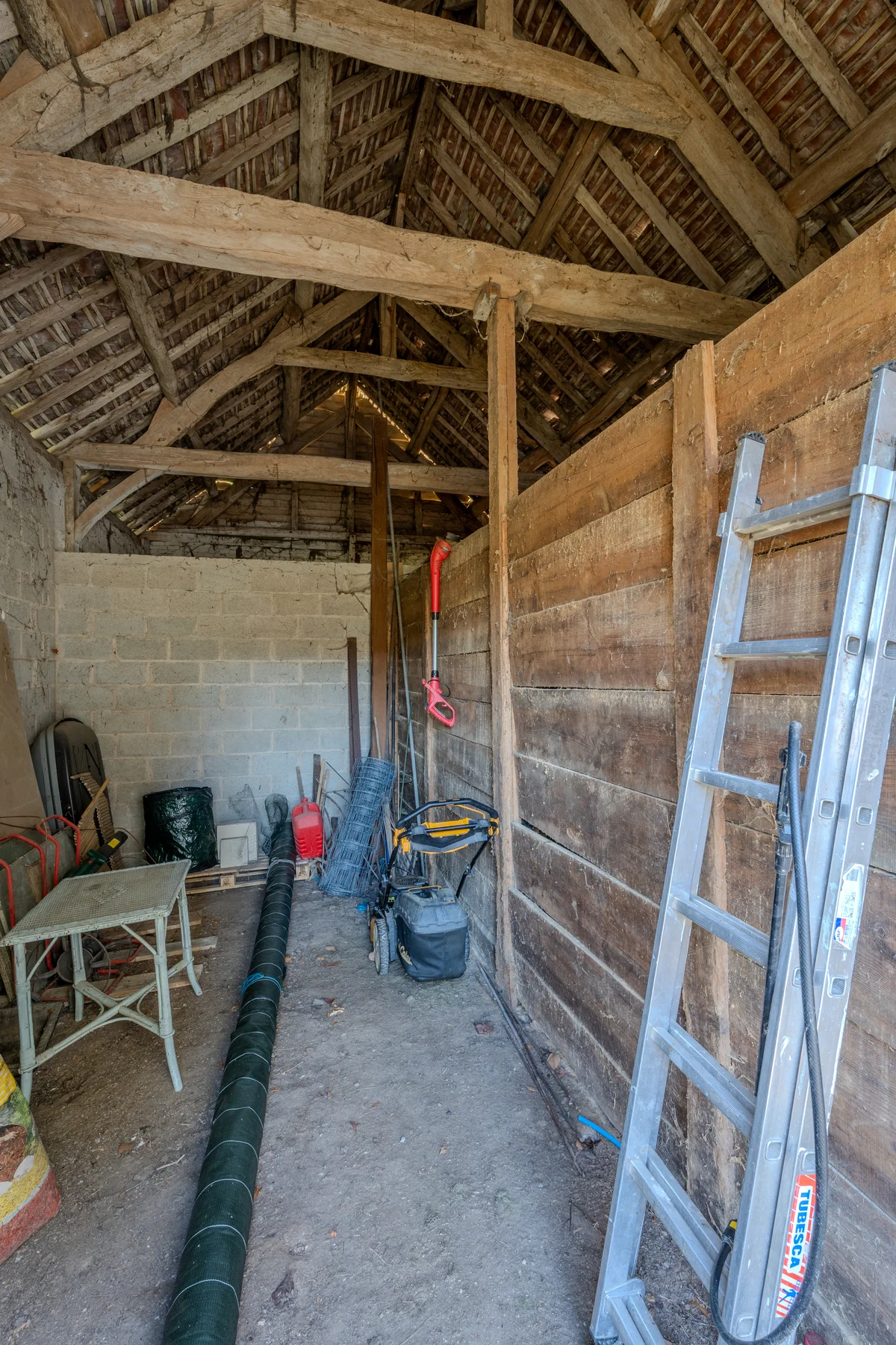 Intérieur du garage.