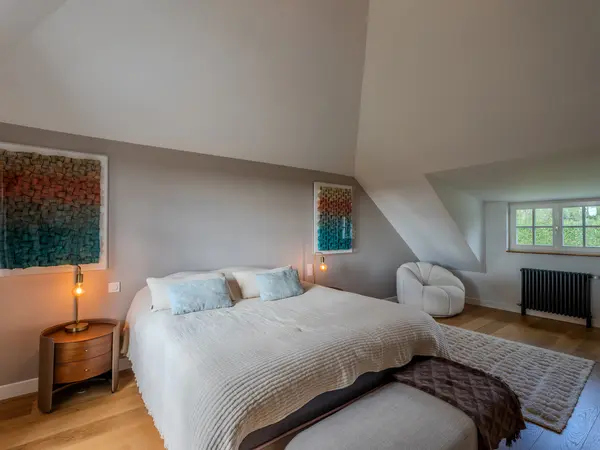 Chambre, vue sur la campagne.