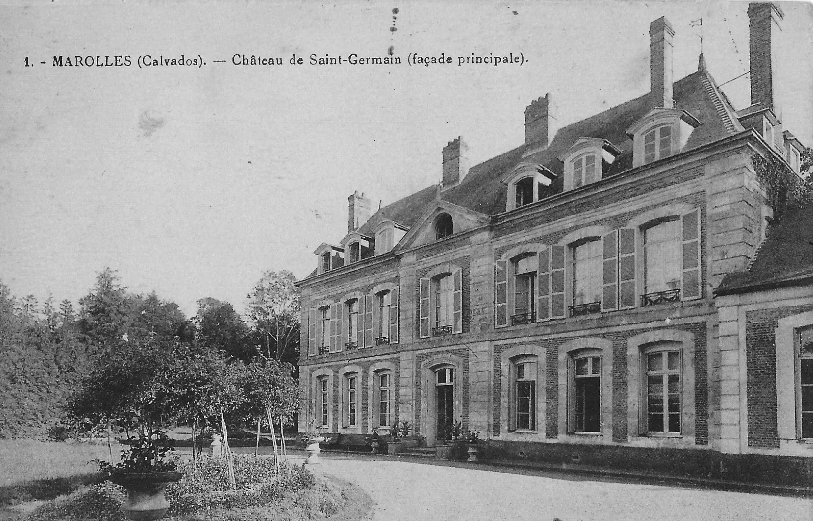 Carte postale ancienne du Château de Saint-Germain.